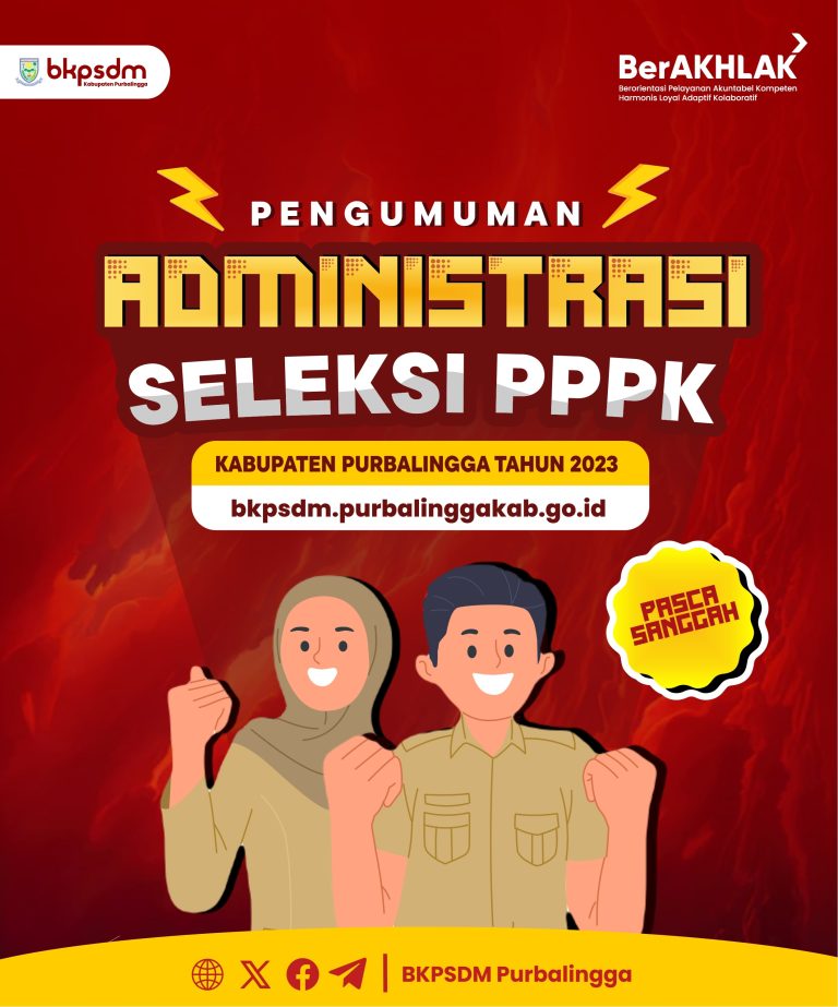 HASIL SELEKSI ADMINISTRASI PENGADAAN ASN PPPK PEMERINTAH KABUPATEN