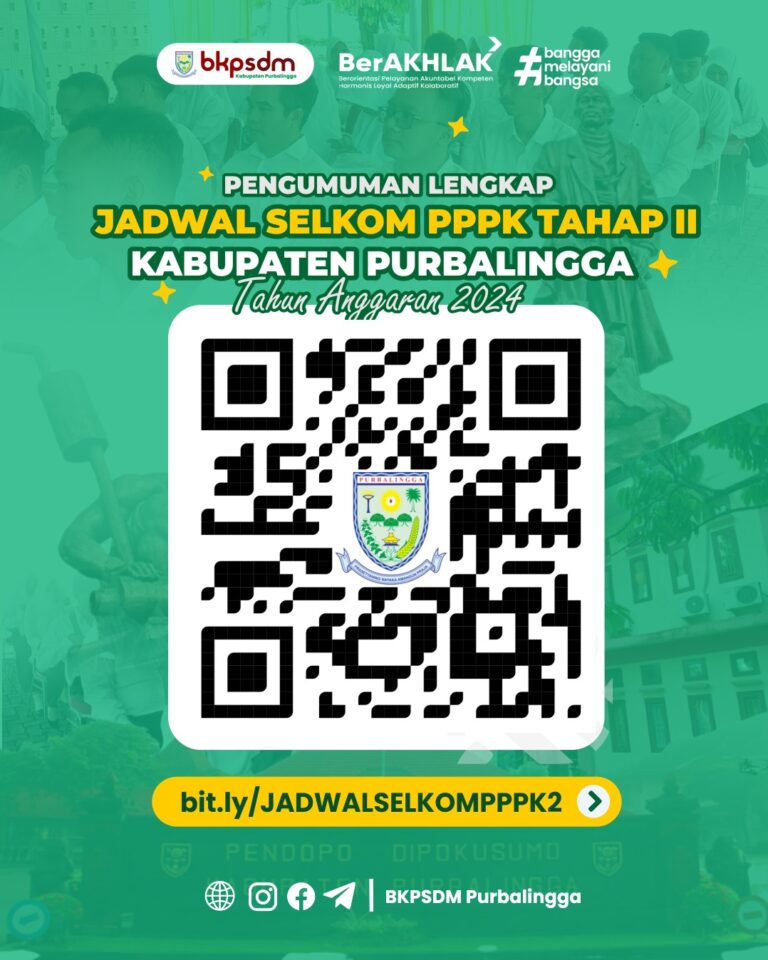 JADWAL LENGKAP PELAKSANAAN SELKOM PPPK TAHAP II, DI LINGKUNGAN KAB. PURBALINGGA TA 2024